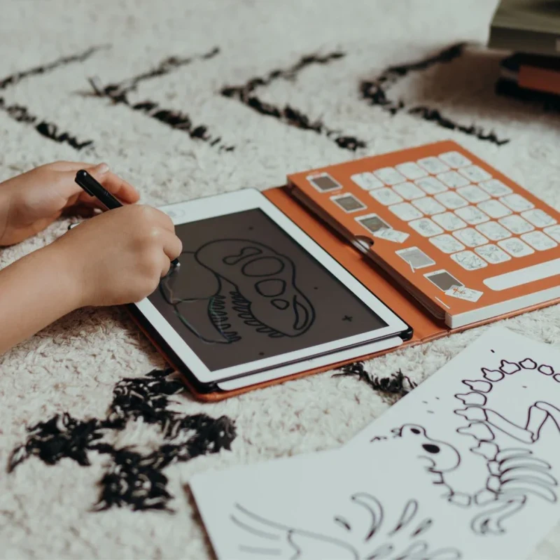 Karta z tropami dinozaura KIDYDRAW MINI