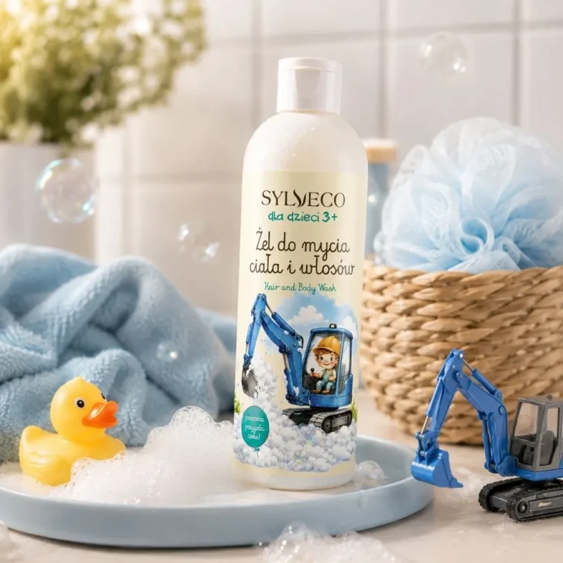 Naturalny żel do mycia włosów i ciała dla dzieci SYLVECO z owocowym zapachem