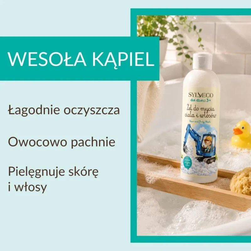 Delikatny żel do mycia dla chłopców SYLVECO z olejem z awokado i migdałów