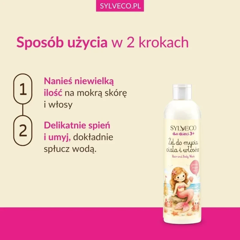 Instrukcja stosowania żelu do mycia ciała i włosów SYLVECO dla dzieci