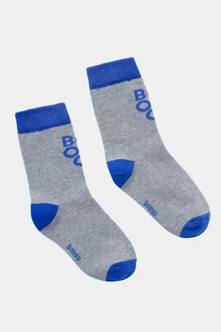 Skarpetki dziecięce booso CLASSIC BOOSO SOCKS GRAY BLUE