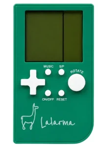 Kieszonkowa konsola do gier retro Lalarma Zielona – 11 gier, 99 poziomów, przenośna konsola LCD