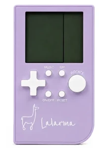 Kieszonkowa konsola do gier retro Lalarma Fioletowa – 11 gier, 99 poziomów LCD