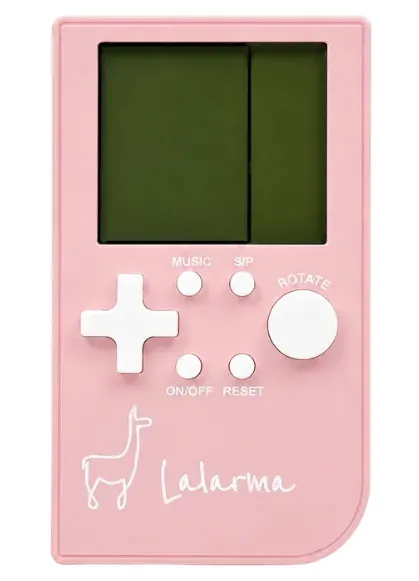 Kieszonkowa konsola do gier retro Lalarma różowa z ekranem LCD