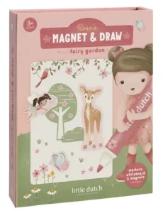 Magnetyczna książeczka kreatywna Rosa & Friends 3 lata+ Little Dutch 126894