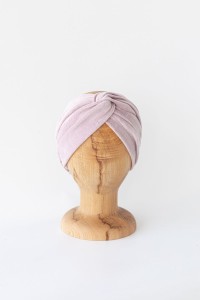 Opaska Turband Maxi VELVET ciepła OLD PINK