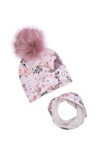 Zimowa Czapka z pomponem + Komin CZITA -50%