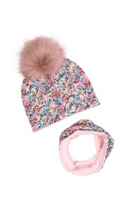 Zimowa Czapka z pomponem + Komin FRIDA -50%