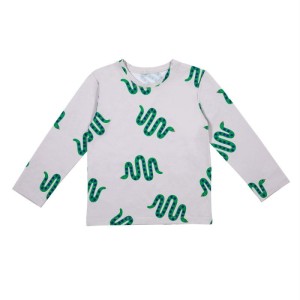 Bluzka SNAKES ON LIGHT GREY LONGSLEEVE -50%