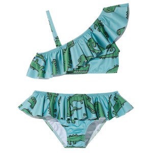 Strój kąpielowy Two-Piece Frill Bikini Blue Crocodile -50%
