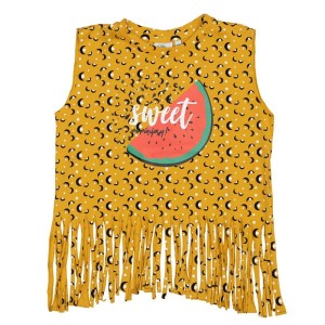 Koszulka z frędzelkami Lambada shirt YELLOW PAPAYA SEEDS -50%