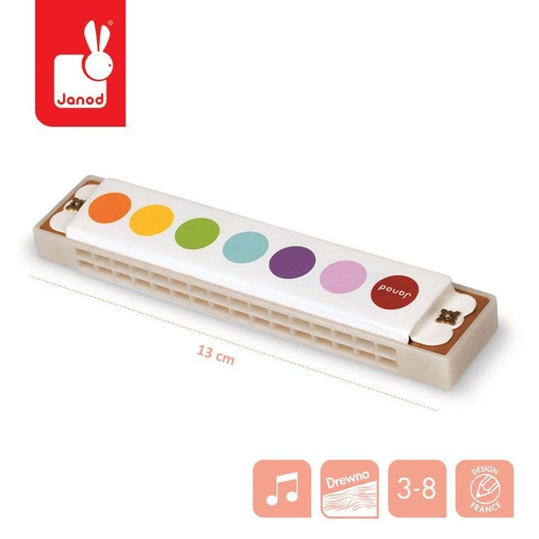 Harmonijka muzyczna Janod Confetti dla dzieci 3–6 lat