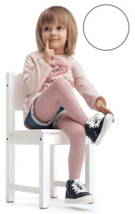 Rajstopki NINA w kwiatki 40 den BIANCO
