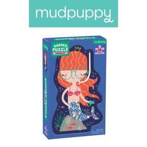 Mudpuppy 4 lata+ Puzzle konturowe Syrenka 50 el.