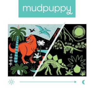 Mudpuppy 5 lat+ Puzzle świecące w ciemności Dinozaury 100 el.