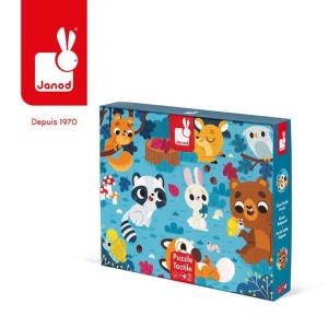Puzzle sensoryczne Leśne zwierzęta 20 el. 3 lata+ Janod J02685