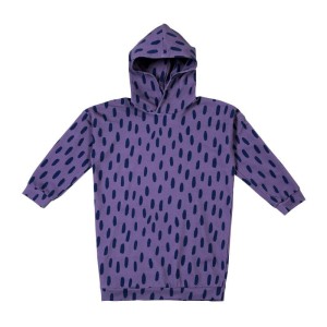Sukienka HOODED DRESS RAIN ON VIOLET -50%