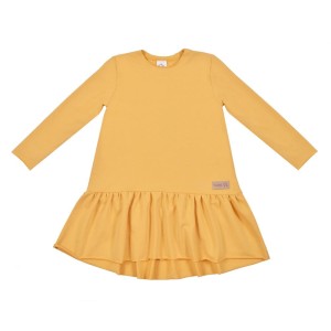 Sukienka frilly LIGHT YELLOW (mama&dziecko) -50%