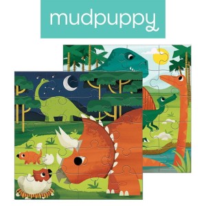 Mudpuppy 4 lata+ Puzzle magnetyczne Dinozaury 20 el.