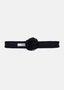 Opaska 918 POM POM HEADBAND black