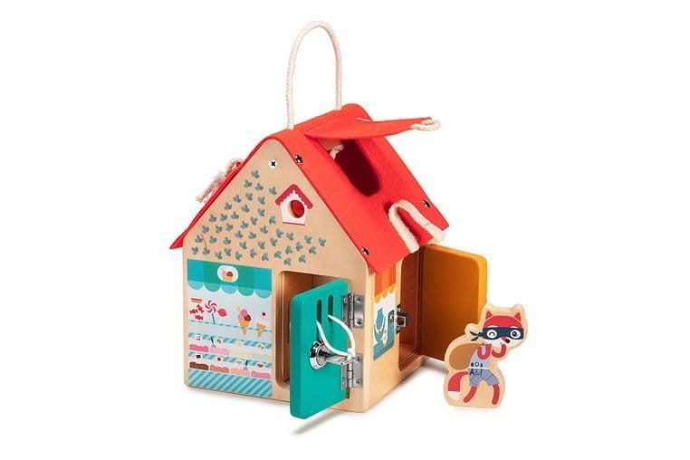 LILLIPUTIENS-Drewniany-domek-manipulacyjny-z-zamkami-Lisek-Wlamywacz-polkabubu-7.jpg