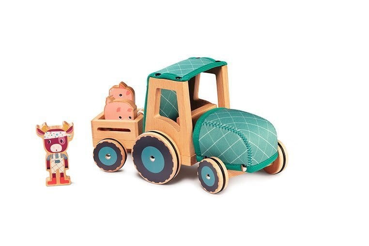 LILLIPUTIENS-Drewniany-traktor-z-przyczepa-i-2-swinkami-Krowka-Rosalie-polkabubu-7.jpg