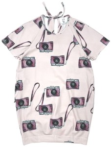 Tunika 56-22 DRESS BAUBLE / PINK CAMERA PATTERN -50%