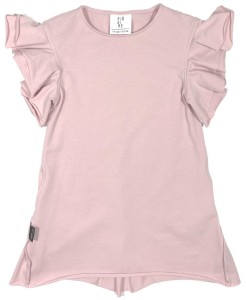 Sukienka 58-22 LUNA DRESS WH BOW / POWDER PINK -50%