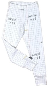 Legginsy 80-22 LEGGINGS / SHEET OF PAPER -50%