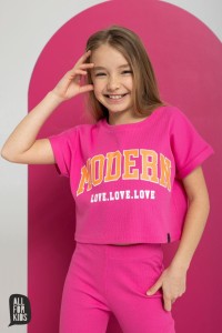Bluzka RÓŻOWA prążek MODERN LOVE