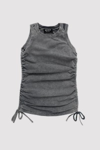 Sukienka VINTAGE GREY PINCHED 2.0 DRESS