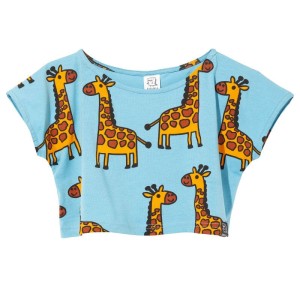 Krótka koszula Crop Top BLUE GIRAFFE