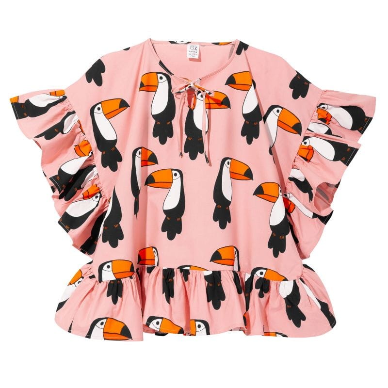 kukukid-sklep-poncho dress pale pink tucan-polkabubu-1.jpg