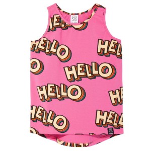 Koszulka na ramiączkach Tank Top PINK HELLO