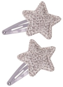 Spinki 2 szt. GWIAZDKI szare / light grey SIENA 203 10 6396 E