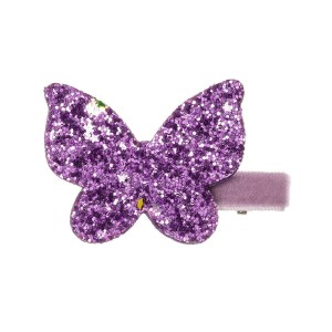 Spinka brokatowa MOTYL jasny fiolet / Light Purple SIENA 204 10 6492 T