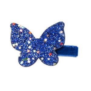 Spinka brokatowa MOTYL chaber / Royal Blue SIENA 204 10 6492 Z