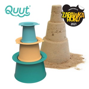 Zestaw 3 foremek do piasku Wieża ALTO Lagoon Green + Banana Blue 18 m+ QUUT