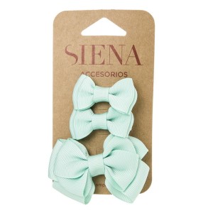 Spinki 3 szt. KOKARDKI 1 duża + 2 małe Aqua SIENA 207 50 7435 VM