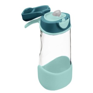 Butelka tritanowa sportowa - bidon Z USTNIKIEM 450 ml EMERALD FOREST | b.box