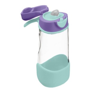 Butelka tritanowa sportowa - bidon Z USTNIKIEM 450 ml LILAC POP | b.box