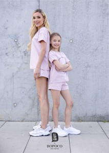 Szorty PUDROWY RÓŻ the new looks for summer (mama&córka) -50%