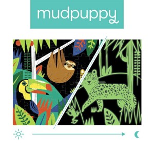 Mudpuppy 5 lat+ Puzzle świecące w ciemności Las tropikalny 100 el.