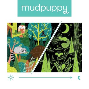 Mudpuppy 5 lat+ Puzzle świecące w ciemności W lesie 100 el.