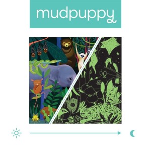 Mudpuppy 8 lat+ Puzzle świecące w ciemności Dżungla 500 el. rodzinne