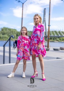 Sukienka fale FUKSJA the new looks for summer (mama&córka) -50%