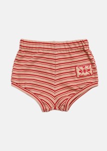 Szorty 302 STRIPED SHORTS beige/red