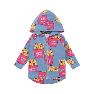 Bluza z kapturem FRYTKI NIEBIESKIE - FRIES BLUE / HOODIE