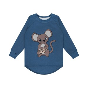 Longsleeve MYSZKA NIEBIESKA - MOUSE BLUE / LONGSLEEVE
