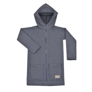 Bluza Zip Hoodie Coat DARK MELANGE (mama&dziecko)